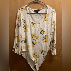 Lemon Print bodysuit